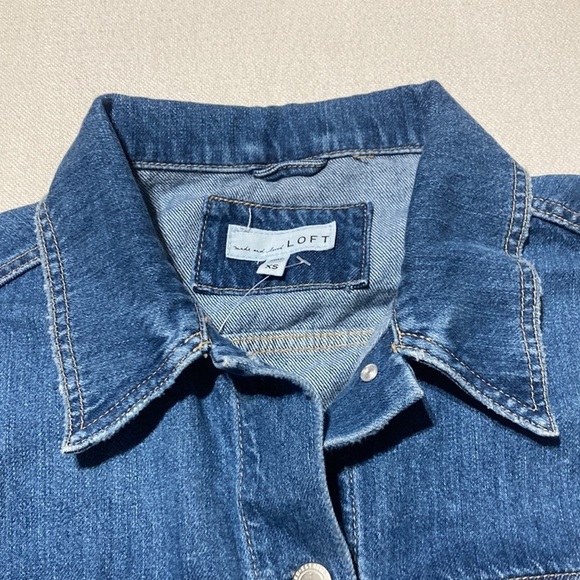 LOFT | Denim Trucker Jacket - Picture 13 of 16